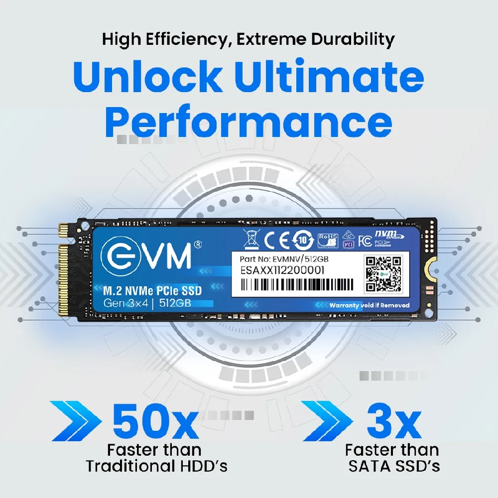 EVM Internal SSD 512 GB NVMe view 3